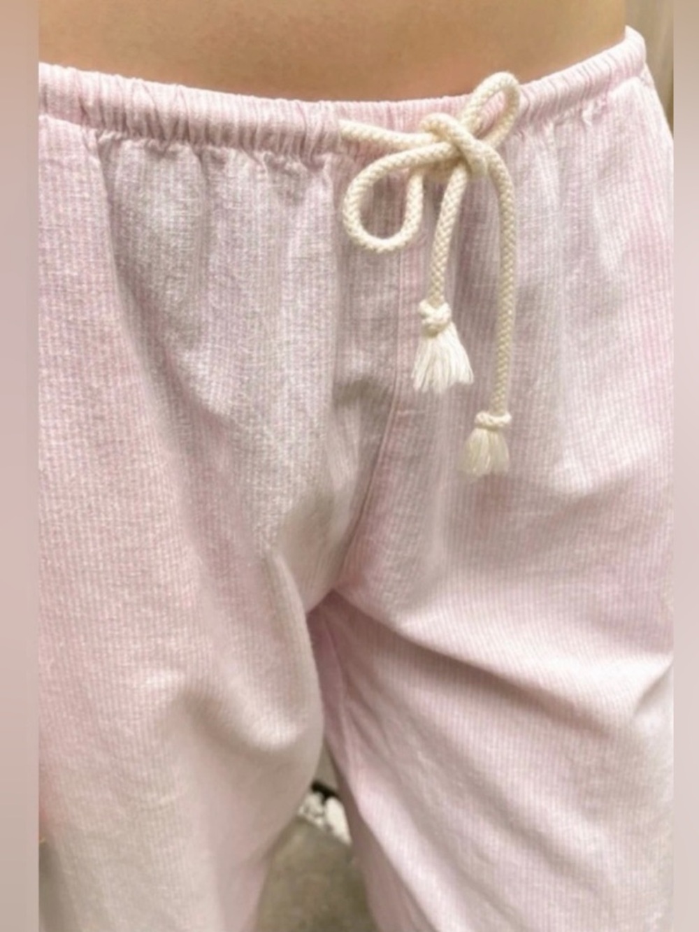 Brandy Melville light striped linen pants - Picture 2 of 4